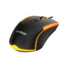 EVEREST KM-198 Luminax Siyah Gökkuşağı Aydınlatmalı Q Gaming Oyuncu Klavye+Mouse Set