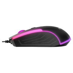 EVEREST KM-198 Luminax Siyah Gökkuşağı Aydınlatmalı Q Gaming Oyuncu Klavye+Mouse Set