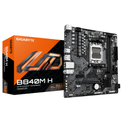 GIGABYTE B840M H DDR5 AMD B840 AM5 Soket DDR5 7200+ OC MHz mATX Anakart