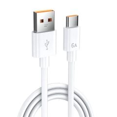 SENSEI 0.25 METRE USB TO TYPE-C 6A DATA VE ŞARJ KABLOSU (SNSDC-0.25M) (MFI UYUMLU DEĞİLDİR)