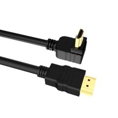 SENSEI S-90DOWN-HDTV 4K 2.0V 3D 1.5 METRE 90 DERECE AÇILI L TİPİ ALTIN UÇLU HDMI KABLO