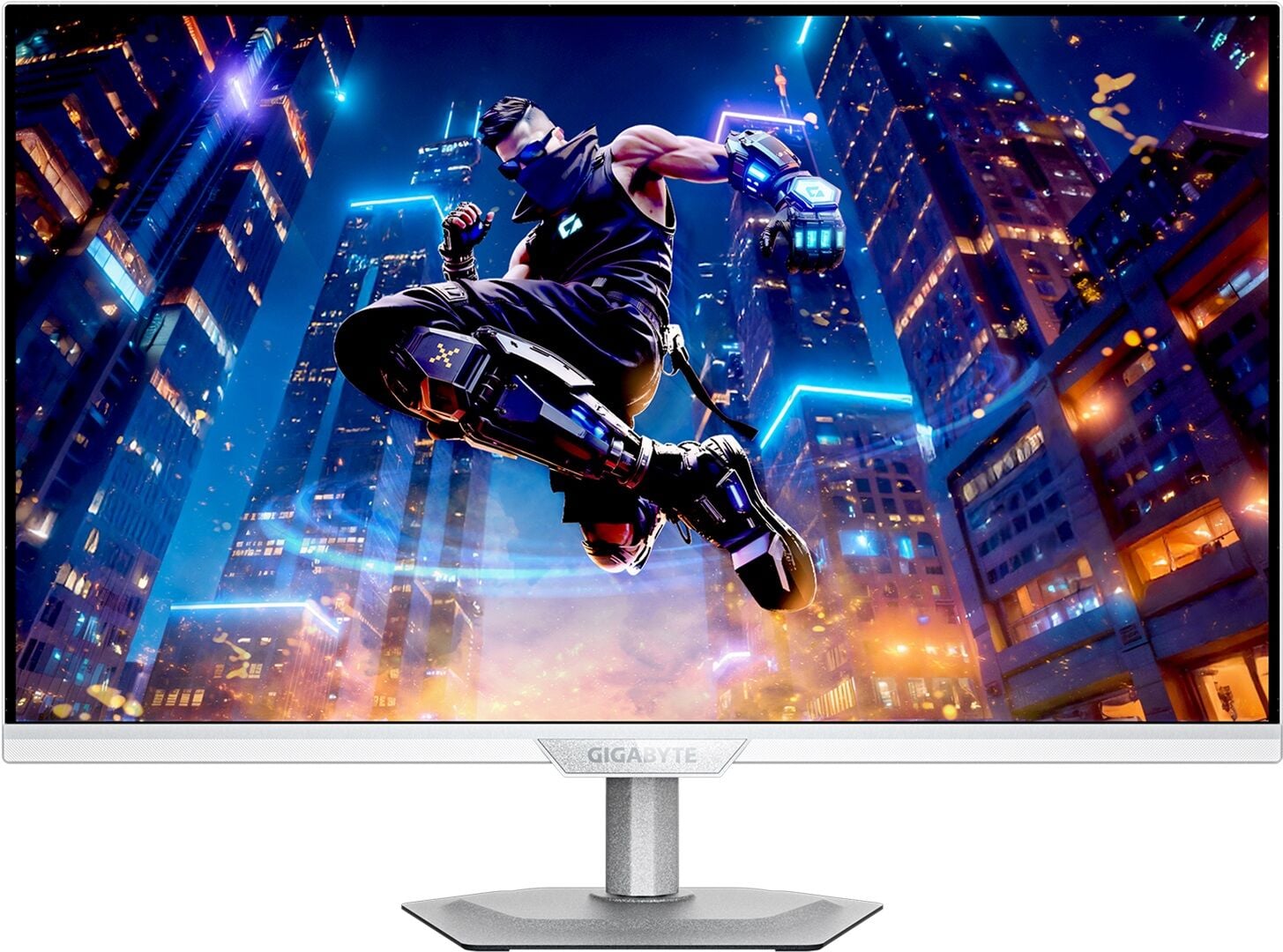 GIGABYTE M27UP ICE 27 4K 160Hz - FHD 320Hz 1ms HDR400 UHD Dual Mode SS IPS Beyaz Gaming Monitör