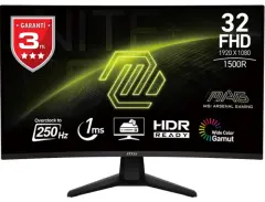 MSI MAG 32C6X 31.5 1ms 250Hz VA Curved Adaptive-Sync Full HD Gaming Monitör