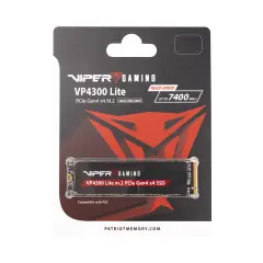 PATRIOT Viper VP4300 Lite 2TB 7400-6400MBs Gen4 x4 NVMe M.2 SSD Disk VP4300L2TBM28H