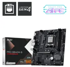 MSI PRO B840M-B DDR5 AMD B840 AM5 Soket DDR5 7200+(OC)MHz mATX Anakart