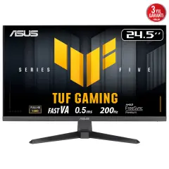 ASUS TUF GAMING VG257Q5A 24.5 200Hz 0.5ms HDMI DP FreeSync Premium FHD Fast VA Gaming Monitör