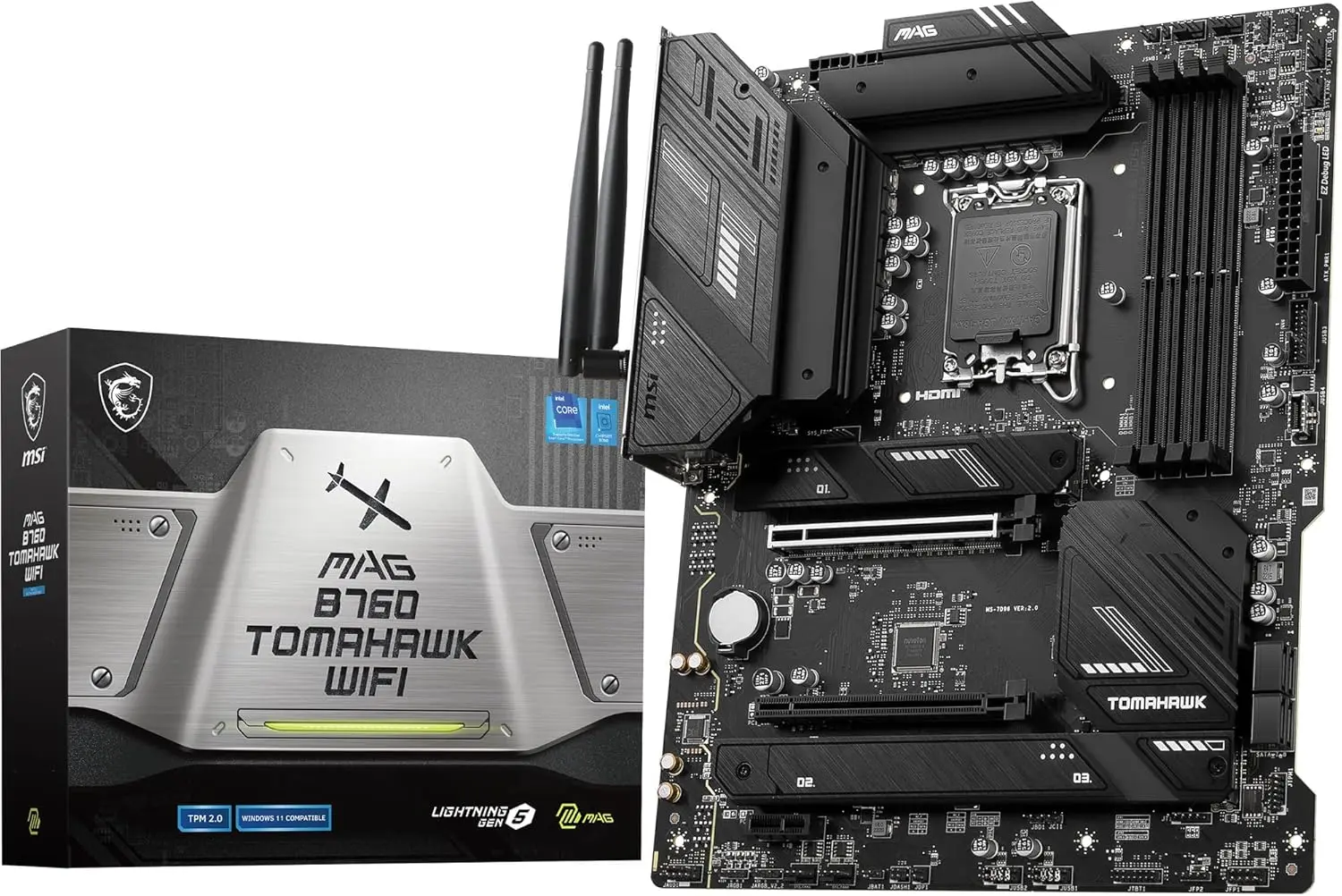 MSI MAG B760 TOMAHAWK WIFI 7000mhz OC RGB M.2 1700p ATX DDR5 Anakart