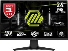 MSI MAG 244F 23.8 FHD RAPID IPS FLAT 200Hz 0.5Ms FreeSync Premium Monitör