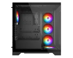 XPG Invader X Siyah ARGB USB 3.2 ATX Mid-Tower Kasa INVADERXMT-BKCWW
