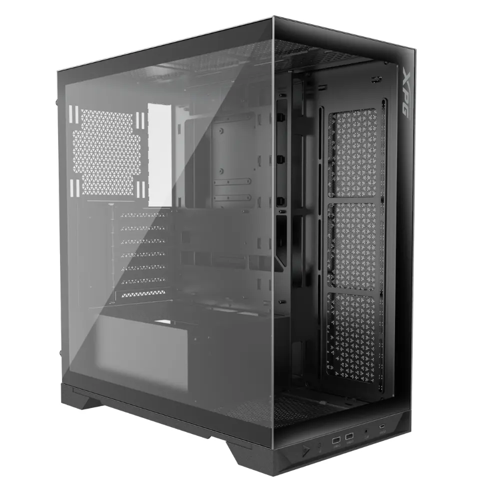 XPG Invader X Siyah ARGB USB 3.2 ATX Mid-Tower Kasa INVADERXMT-BKCWW