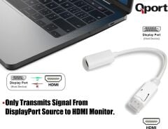QPORT Q-DP-HDB DISPLAY PORT TO HDMI 4K ÇEVİRİCİ