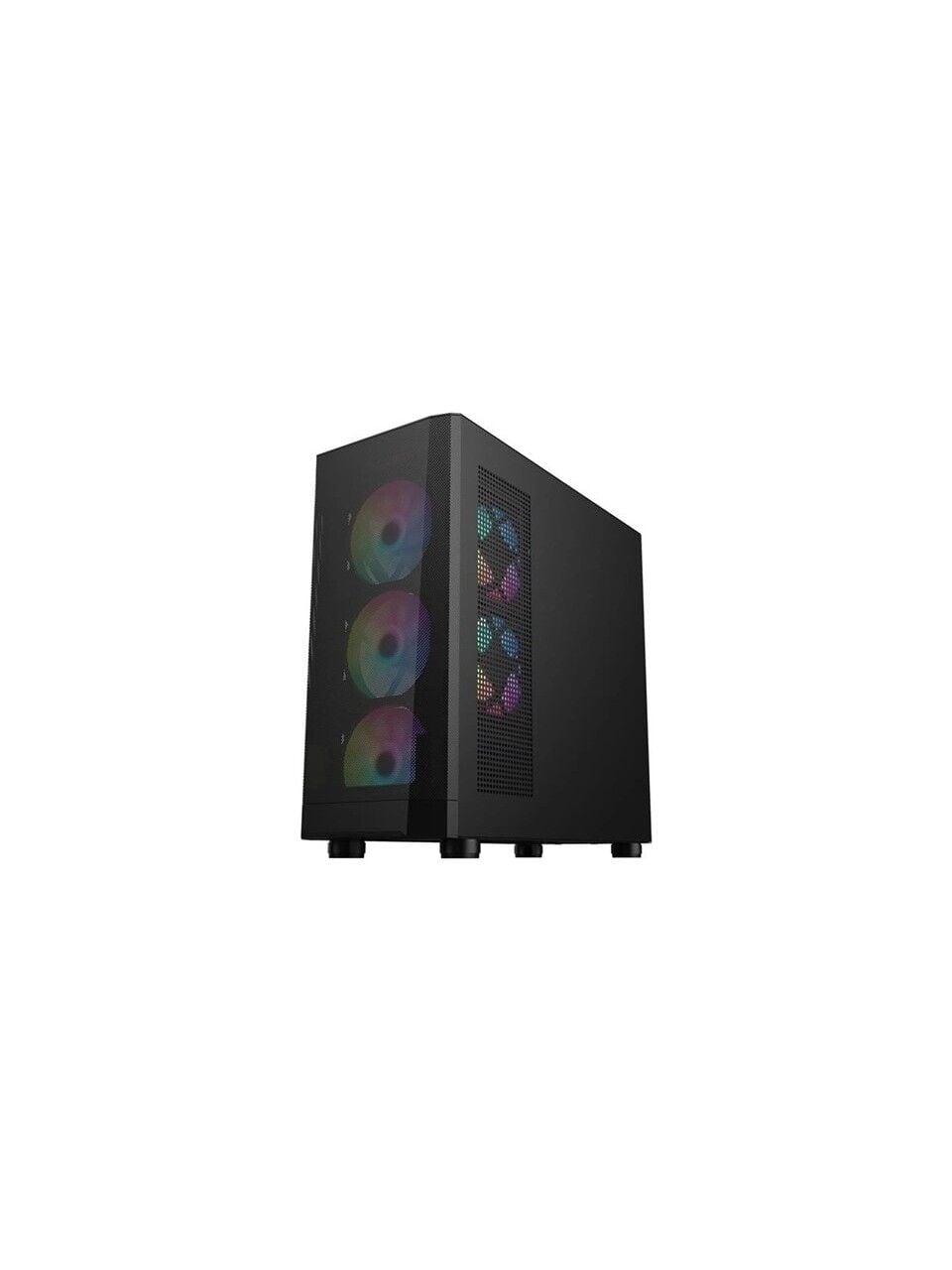 1ST PLAYER FD5-M SİYAH 600W 80+ ARGB 4X12CM FAN CAM MESH M-ATX KASA
