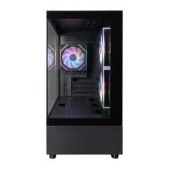 1ST PLAYER MIKU Mİ5 SİYAH 750W 80+ ATX 3.1 SILVER ARGB 6 FAN CAM M-ATX KASA