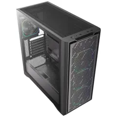 BITFENIX Sepii Black 750W 80+ Bronze PSU 4x120mm FRGB Fan ATX Temperli Cam Siyah Gaming Kasa