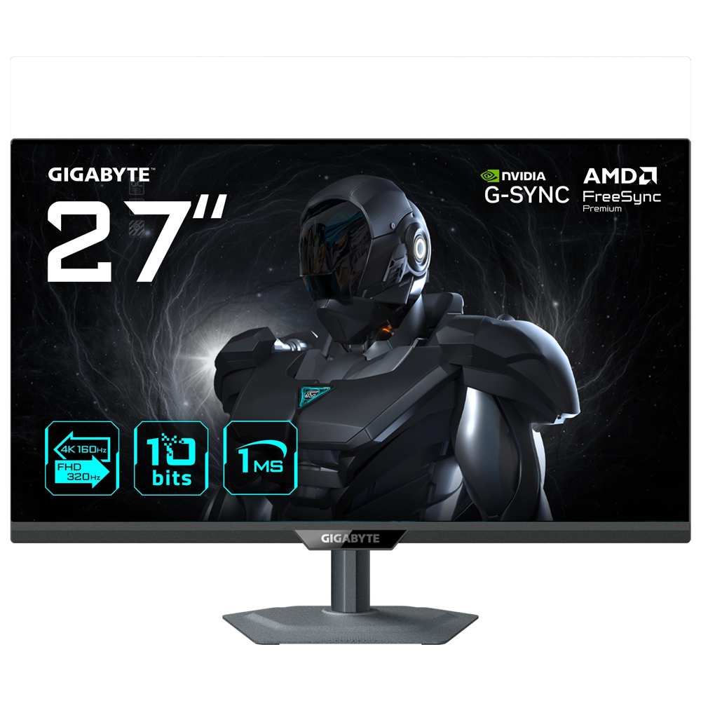 GIGABYTE G27UP 27 4K 160Hz-FHD 320Hz Dual Mode 1ms HDR Ready UHD SS IPS Pivot Monitör