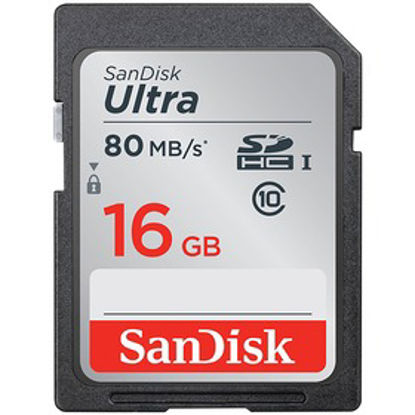 16 GB SANDISK SDSDUNC-016G-GN6IN 80/MB 16GB ULT SD C10 resmi