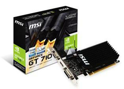 MSI VGA GT 710 1GD3H LP GT710 1GB DDR3 64B DX12 PCIE 3.0 X16 (1XVGA 1XDVI 1XHDMI) resmi