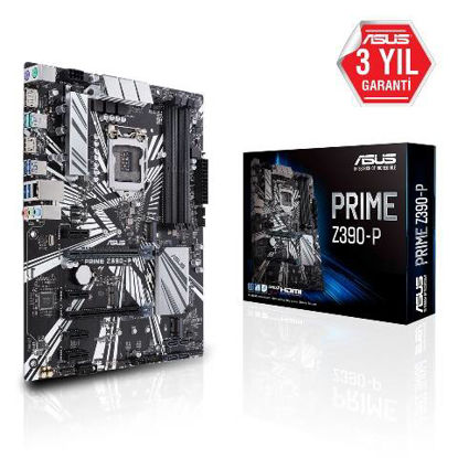 ASUS PRIME Z390-P LGA1151 MAX 64GB DDR4 SATA 6.0 DISPLAYPORT HDMI ATX ANAKART resmi