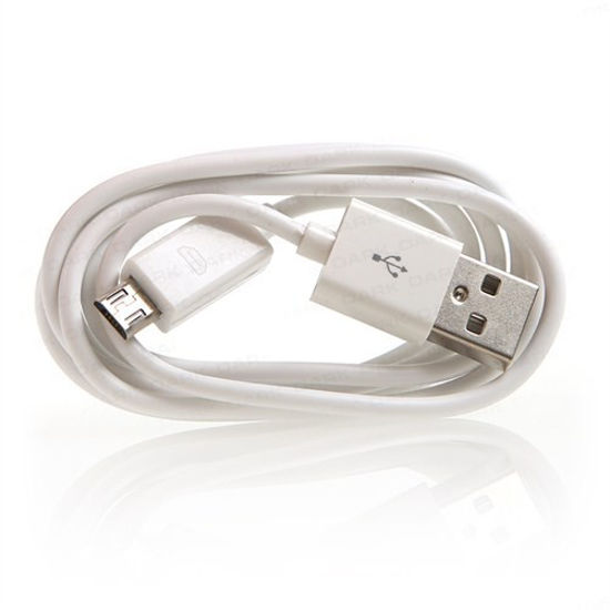 Dark Micro USB 2.0 - USB 2.0 100cm Yüksek Kaliteli Şarj ve Data Kablosu (Beyaz) resmi