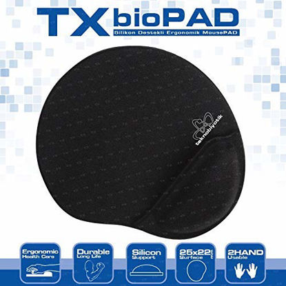 TX ErgoPad Plus Bilek Jel Destekli Mousepad (250x220x5mm) TXACMPAD02 resmi