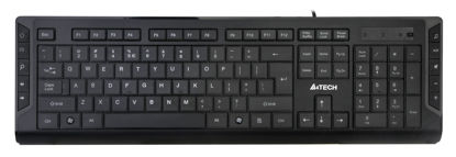 A4 TECH Kablolu USB Q Türkçe Multimedya X-Slim Siyah Klavye resmi