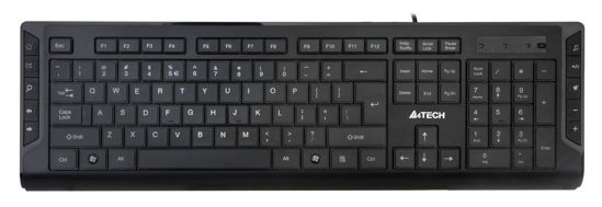 A4 TECH Kablolu USB Q Türkçe Multimedya X-Slim Siyah Klavye resmi