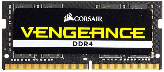 CORSAIR CMSX16GX4M1A2400C16 16GB DDR4 2400MHz CL16 VENGEANCE SIYAH NOTEBOOK SODIMM BELLEK resmi