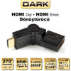 DARK 270 Derece Dönebilen HDMI Erkek - HDMI Dişi Çevirici Dirsek DK-HD-AMXF270 resmi