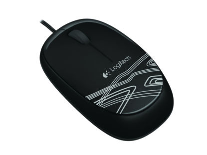LOGITECH Kablolu USB Optik Siyah Mouse resmi