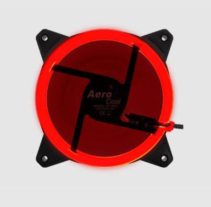 Aerocool AE-CFRVRD Rev Dual Ring 12cm Kırmızı Ledli Fan resmi