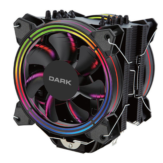 DARK Freezer X128 2xFixed RGB LED Fanlı Kule Tipi Soğutucu DKCCX128 resmi