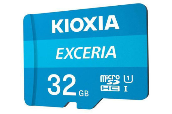 KIOXIA 32GB EXCERIA MicroSD C10 U1 UHS1 R100 Hafıza kartı LMEX1L032GG2 resmi