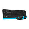 A4 TECH F1010 Q Türkçe Siyah/Mavi Multimedya Set (Klavye-Mouse) F1010-MAVI- resmi