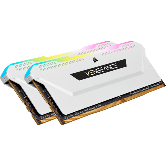 CORSAIR CMH16GX4M2E3200C16W 16GB (2X8GB) DDR4 3200MHz VENGEANCE RGB PRO SL WHITE resmi