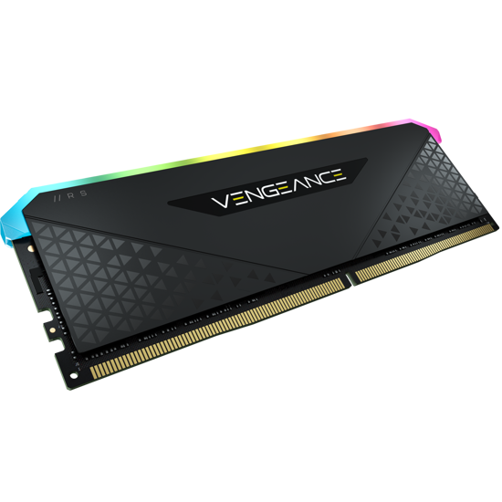 CORSAIR CMG8GX4M1E3200C16 8GB (1 x 8GB) DDR4 3200MHz CL16 VENGEANCE RGB RS BLACK LPX SOGUTUCULU DIMM BELLEK resmi