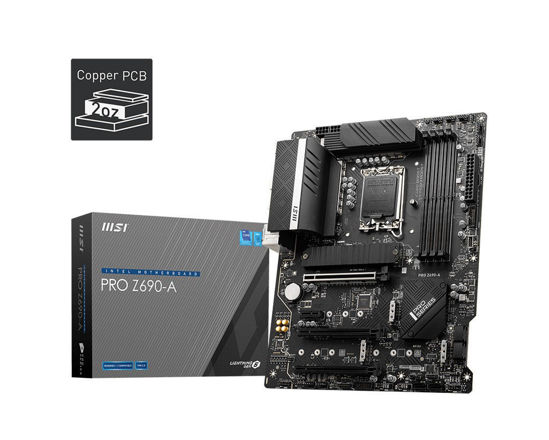 MSI PRO Z690-A SOKET 1700 DDR5 6400 (OC) PCI-E Gen 5 ,M.2 USB3.2 2.5G LAN ATX resmi