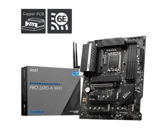 MSI PRO Z690-A WIFI SOKET 1700 DDR5 6400 (OC) PCI-E Gen 5 ,M.2 USB3.2 2.5G LAN Wi-Fi 6 ATX resmi