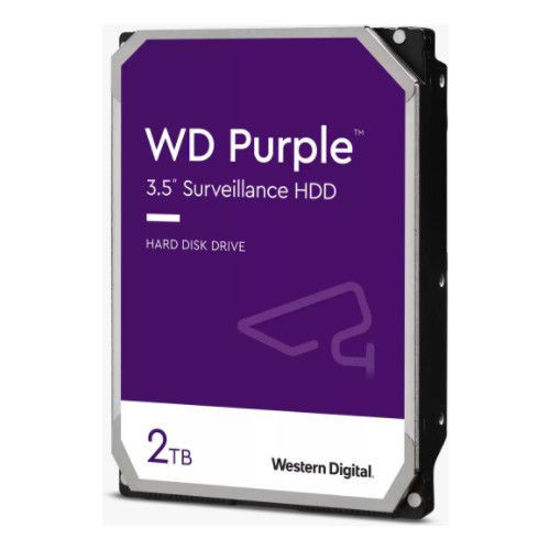 WD Purple 3.5 SATA III 6Gb/s 2TB 64MB 7/24 Güvenlik WD22PURZ resmi
