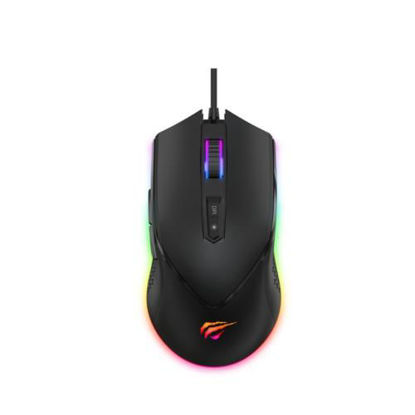GAMENOTE MS814 Kablolu RGB Gaming Mouse Siyah resmi