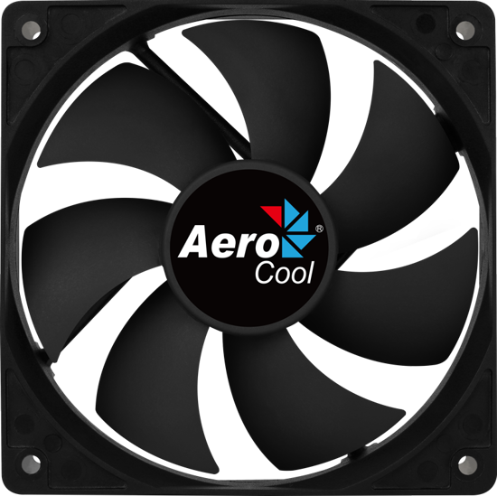 AEROCOOL Force 12cm PWM 4Pin Siyah Sessiz Hız Ayarlı Fan AE-CFFR120PBK resmi