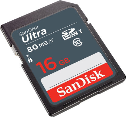 SANDISK 16GB Ultra SDHC kart ve SDXC kart SDSDUNS-016G-GN3IN resmi