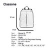CLASSONE PR-R170 Roma Serisi 17 Uyumlu Wtx Pro Su Geçirmez Kumaş Notebook Çantası resmi
