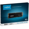 CRUCIAL P3 500GB SSD m.2 NVMe PCIe CT500P3SSD8  3500 - 1900MBs , 2280 resmi