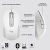 LOGITECH M650 L Kablosuz Optik 4000DPI Beyaz Bluetooth Mouse resmi